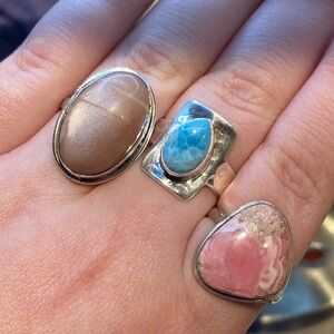 Sterling silver ring set